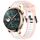 Cinturino per orologio in silicone strutturato bicolore per Honor Watch 4 Pro 22 mm (bianco + rosa)
