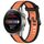 Per Huawei Watch 3 Pro Nuovo cinturino in silicone strutturato bicolore da 22 mm (arancione + nero)