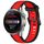 Per Huawei Watch 3 Pro Nuovo cinturino in silicone strutturato bicolore da 22 mm (rosso + nero) Per Huawei Watch 3 Pro Nuovo cinturino in silicone strutturato bicolore da 22 mm (rosso + nero)