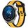 Per Huawei Watch GT3 Pro 46mm 22mm cinturino in silicone strutturato bicolore (giallo + nero) Per Huawei Watch GT3 Pro 46mm 22mm cinturino in silicone strutturato bicolore (giallo + nero)