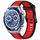 Per Huawei Watch Ultimate 22mm cinturino in silicone strutturato bicolore (rosso + nero) Per Huawei Watch Ultimate 22mm cinturino in silicone strutturato bicolore (rosso + nero)