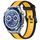 Per Huawei Watch Ultimate 22mm cinturino in silicone strutturato bicolore (giallo + nero) Per Huawei Watch Ultimate 22mm cinturino in silicone strutturato bicolore (giallo + nero)