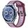 Per Huawei Watch Ultimate 22mm cinturino in silicone strutturato bicolore (viola) Per Huawei Watch Ultimate 22mm cinturino in silicone strutturato bicolore (viola)
