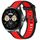 Per Huawei Watch Buds cinturino in silicone strutturato bicolore da 22 mm (rosso + nero) Per Huawei Watch Buds cinturino in silicone strutturato bicolore da 22 mm (rosso + nero)