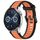 Per Huawei Watch GT3 46mm 22mm cinturino in silicone strutturato bicolore (arancione + nero) Per Huawei Watch GT3 46mm 22mm cinturino in silicone strutturato bicolore (arancione + nero)