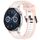 Per Huawei Watch GT3 46mm 22mm cinturino in silicone strutturato bicolore (bianco + rosa) Per Huawei Watch GT3 46mm 22mm cinturino in silicone strutturato bicolore (bianco + rosa)