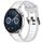 Per Huawei Watch GT3 46mm 22mm cinturino in silicone strutturato bicolore (bianco + grigio) Per Huawei Watch GT3 46mm 22mm cinturino in silicone strutturato bicolore (bianco + grigio)