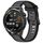 Per Huawei Watch GT Runner 22mm cinturino in silicone strutturato bicolore (grigio + nero) Per Huawei Watch GT Runner 22mm cinturino in silicone strutturato bicolore (grigio + nero)