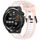 Per Huawei Watch GT Runner 22mm cinturino in silicone strutturato bicolore (bianco + rosa) Per Huawei Watch GT Runner 22mm cinturino in silicone strutturato bicolore (bianco + rosa)
