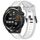 Per Huawei Watch GT Runner 22mm cinturino in silicone strutturato bicolore (bianco + grigio) Per Huawei Watch GT Runner 22mm cinturino in silicone strutturato bicolore (bianco + grigio)