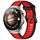 Per Huawei Watch 4 22mm cinturino in silicone strutturato bicolore (rosso + nero) Per Huawei Watch 4 22mm cinturino in silicone strutturato bicolore (rosso + nero)