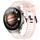 Per Huawei Watch 4 22mm cinturino in silicone strutturato bicolore (bianco + rosa) Per Huawei Watch 4 22mm cinturino in silicone strutturato bicolore (bianco + rosa)