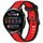 Per Huawei Watch 3 22mm cinturino in silicone strutturato bicolore (rosso + nero)