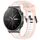 Per Huawei GT2 Pro 22mm cinturino in silicone strutturato bicolore (bianco + rosa) Per Huawei GT2 Pro 22mm cinturino in silicone strutturato bicolore (bianco + rosa)