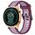 Per Honor Watch GS 4 22mm cinturino in silicone strutturato bicolore (viola)