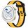 Per Huawei Watch GT3 Pro 43mm 20mm cinturino in silicone strutturato bicolore (giallo + nero) Per Huawei Watch GT3 Pro 43mm 20mm cinturino in silicone strutturato bicolore (giallo + nero)