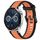 Per Huawei Watch GT3 42mm 20mm cinturino in silicone strutturato bicolore (arancione + nero) Per Huawei Watch GT3 42mm 20mm cinturino in silicone strutturato bicolore (arancione + nero)