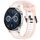 Per Huawei Watch GT3 42mm 20mm cinturino in silicone strutturato bicolore (bianco + rosa) Per Huawei Watch GT3 42mm 20mm cinturino in silicone strutturato bicolore (bianco + rosa)