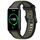 Per Honor Watch ES 20mm cinturino in silicone strutturato bicolore (verde + nero) Per Honor Watch ES 20mm cinturino in silicone strutturato bicolore (verde + nero)