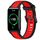 Per Honor Watch ES 20mm cinturino in silicone strutturato bicolore (rosso + nero) Per Honor Watch ES 20mm cinturino in silicone strutturato bicolore (rosso + nero)