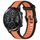 Per Honor MagicWatch2 42mm 20mm cinturino in silicone strutturato bicolore (arancione + nero) Per Honor MagicWatch2 42mm 20mm cinturino in silicone strutturato bicolore (arancione + nero)