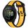 Per cinturino in silicone strutturato bicolore Garmin Forerunner 165 da 20 mm (giallo + nero) Per cinturino in silicone strutturato bicolore Garmin Forerunner 165 da 20 mm (giallo + nero)