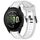 Per cinturino in silicone strutturato bicolore Garmin Forerunner 165 Music da 20 mm (bianco + grigio) Per cinturino in silicone strutturato bicolore Garmin Forerunner 165 Music da 20 mm (bianco + grigio)