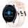Per cinturino in silicone testurizzato bicolore Garmin Vivoactive3 Music da 20 mm (bianco + rosa) Per cinturino in silicone testurizzato bicolore Garmin Vivoactive3 Music da 20 mm (bianco + rosa)