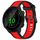 Per cinturino in silicone strutturato bicolore Garmin Forerunner 158 da 20 mm (rosso + nero)
