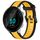 Per cinturino in silicone strutturato bicolore Garmin Forerunner 55 da 20 mm (giallo + nero) Per cinturino in silicone strutturato bicolore Garmin Forerunner 55 da 20 mm (giallo + nero)
