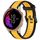 Per cinturino in silicone strutturato bicolore Garmin Venu da 20 mm (giallo + nero) Per cinturino in silicone strutturato bicolore Garmin Venu da 20 mm (giallo + nero)