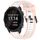 Per Garmin Forerunner 245/245 Music 20mm cinturino in silicone strutturato bicolore (bianco + rosa) Per Garmin Forerunner 245/245 Music 20mm cinturino in silicone strutturato bicolore (bianco + rosa)