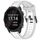 Per Garmin Forerunner 245/245 Music 20mm cinturino in silicone strutturato bicolore (bianco + grigio) Per Garmin Forerunner 245/245 Music 20mm cinturino in silicone strutturato bicolore (bianco + grigio)