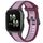 Per cinturino per orologio in silicone testurizzato bicolore Garmin Forerunner Sq2 / Sq2 Music da 20 mm (viola) Per cinturino per orologio in silicone testurizzato bicolore Garmin Forerunner Sq2 / Sq2 Music da 20 mm (viola)