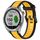 Per cinturino in silicone strutturato bicolore Garmin Approach S40 da 20 mm (giallo + nero) Per cinturino in silicone strutturato bicolore Garmin Approach S40 da 20 mm (giallo + nero)