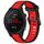 Per cinturino per orologio in silicone strutturato bicolore Garmin Forerunner 255S Music da 18 mm (rosso + nero) Per cinturino per orologio in silicone strutturato bicolore Garmin Forerunner 255S Music da 18 mm (rosso + nero)