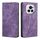 Custodia per telefono in pelle magnetica con spazzola antifurto RFID per Honor Magic6 Pro (viola) Custodia per telefono in pelle magnetica con spazzola antifurto RFID per Honor Magic6 Pro (viola)