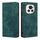 Custodia per telefono in pelle magnetica con spazzola antifurto RFID per Honor Magic6 (verde) Custodia per telefono in pelle magnetica con spazzola antifurto RFID per Honor Magic6 (verde)