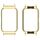 Custodia protettiva per orologio con struttura in metallo per Samsung Galaxy Fit 3 da 18 mm (oro) Custodia protettiva per orologio con struttura in metallo per Samsung Galaxy Fit 3 da 18 mm (oro)