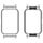 Custodia protettiva per orologio con struttura in metallo da 18 mm per Samsung Galaxy Fit 3 (argento) Custodia protettiva per orologio con struttura in metallo da 18 mm per Samsung Galaxy Fit 3 (argento)