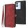 Per vivo V29e 5G Global/Y200 5G Global Custodia per cellulare in pelle con fibbia laterale doppia piegatura (Rosso)