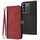 Per vivo V27 5G Global/V27 Pro 5G Global Custodia per cellulare in pelle con fibbia laterale doppia piega (Rosso) Per vivo V27 5G Global/V27 Pro 5G Global Custodia per cellulare in pelle con fibbia laterale doppia piega (Rosso)