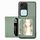 Custodia per telefono con borsa per carta magnetica in fibra di carbonio per vivo S18 (verde) Custodia per telefono con borsa per carta magnetica in fibra di carbonio per vivo S18 (verde)