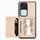 Custodia per telefono con borsa per carta magnetica in fibra di carbonio per vivo S18 (cachi) Custodia per telefono con borsa per carta magnetica in fibra di carbonio per vivo S18 (cachi)