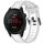Per cinturino per orologio in silicone strutturato bicolore Garmin Forerunner 255S Music da 18 mm (bianco + grigio) Per cinturino per orologio in silicone strutturato bicolore Garmin Forerunner 255S Music da 18 mm (bianco + grigio)