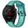 Cinturino per orologio in silicone strutturato bicolore da 18 mm per Garmin Forerunner 255S Music (verde acqua)