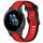 Per cinturino in silicone strutturato bicolore Garmin Venu 2S 18mm (rosso + nero) Per cinturino in silicone strutturato bicolore Garmin Venu 2S 18mm (rosso + nero)