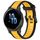Per cinturino in silicone strutturato bicolore Garmin Venu 2S 18mm (giallo + nero) Per cinturino in silicone strutturato bicolore Garmin Venu 2S 18mm (giallo + nero)