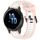 Per cinturino in silicone strutturato bicolore Garmin Venu 2S 18 mm (bianco + rosa) Per cinturino in silicone strutturato bicolore Garmin Venu 2S 18 mm (bianco + rosa)