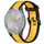 Per cinturino in silicone strutturato bicolore Garmin Vivomove 3S 18mm (giallo + nero) Per cinturino in silicone strutturato bicolore Garmin Vivomove 3S 18mm (giallo + nero)
